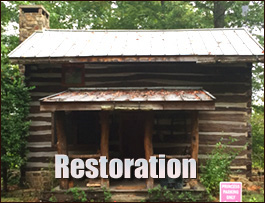 Historic Log Cabin Restoration  Culberson, North Carolina